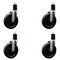Service Caster 6'' Phenolic Wheel Swivel 1-3/4'' Expanding Stem Caster Set, 4PK SCC-EX20S615-PHS-134-4 - alternate 1